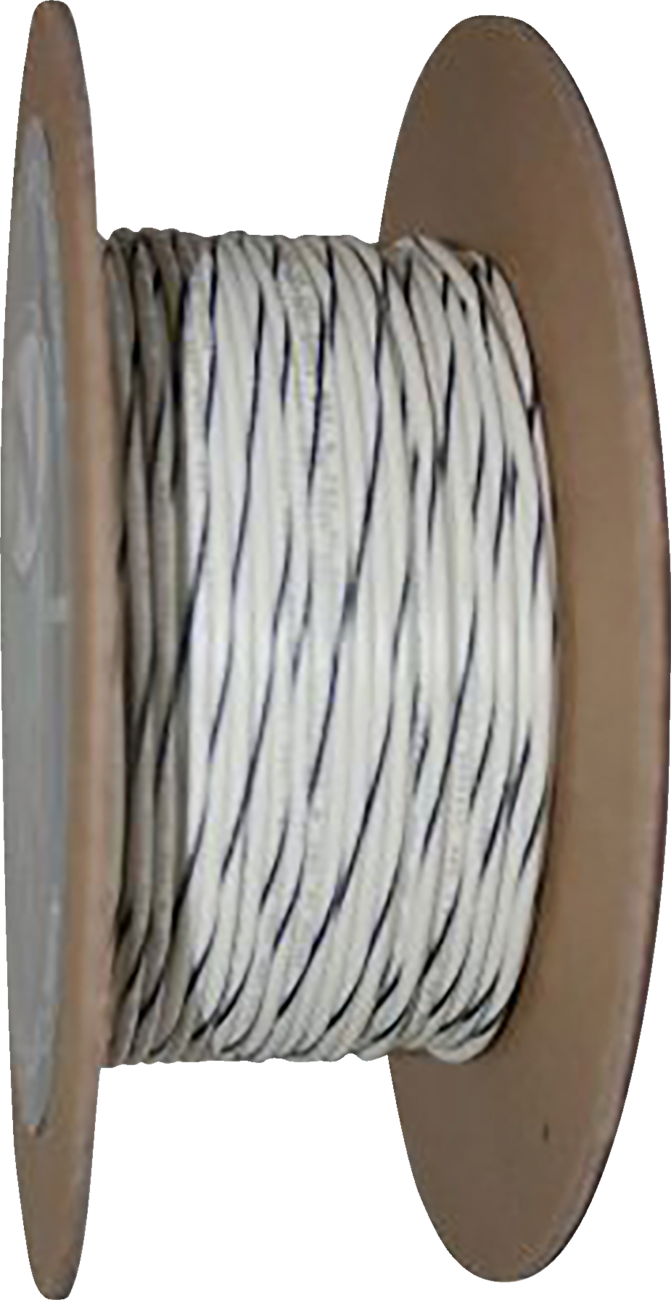 NAMZ 100' Wire Spool - 20 Gauge - White/Black NWR-90-100-20