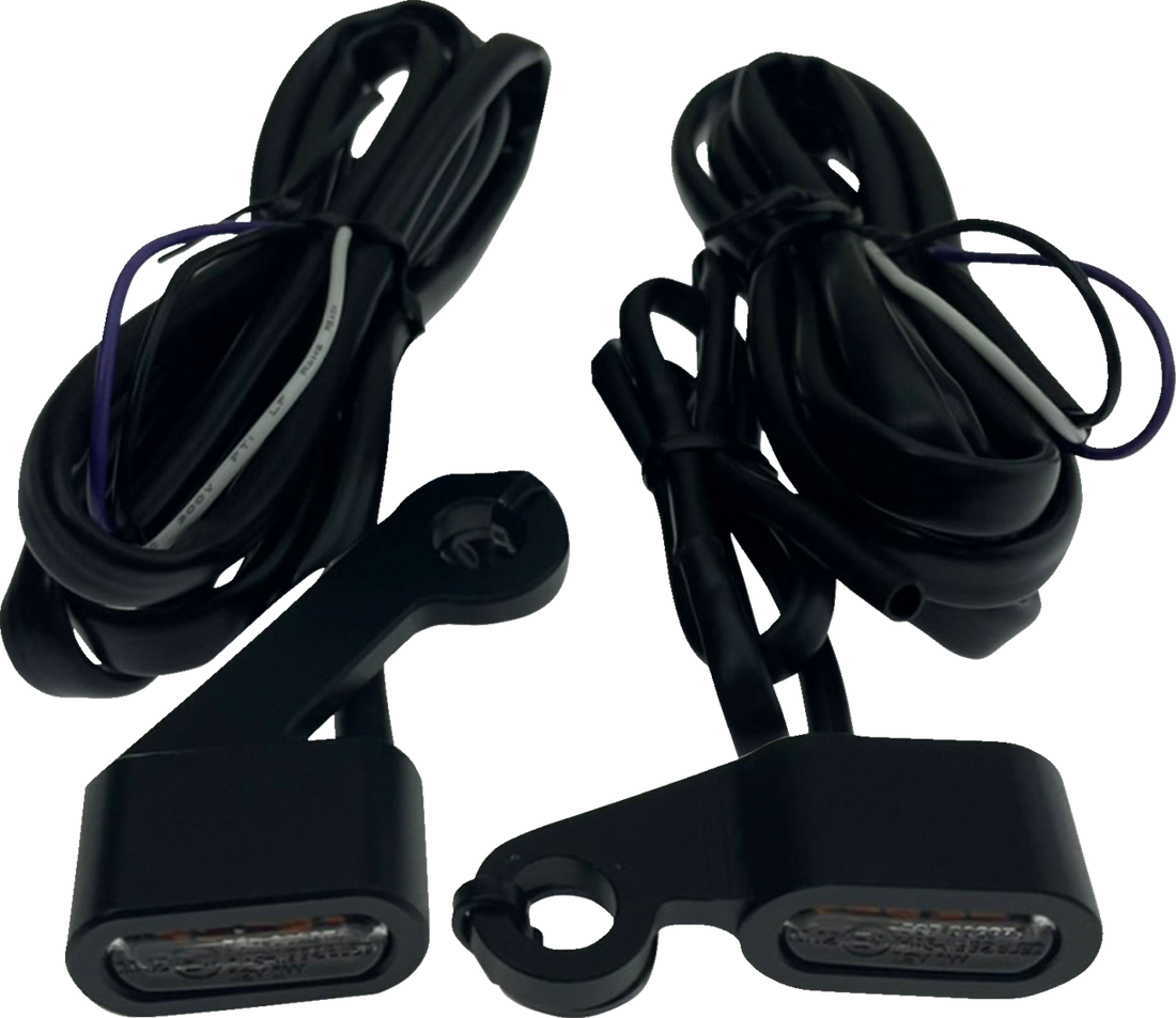DRAG SPECIALTIES Marker Lights - Black - Smoke Lens - '04-'13 XL L22-0236DMBME