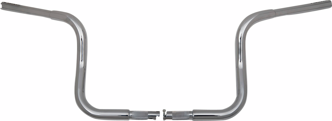 FAT BAGGERS INC. 1-1/4" EZ Install Round Top Handlebar - 10" - Chrome 943010
