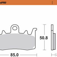 MOTO-MASTER Brake Pads 408001-PU