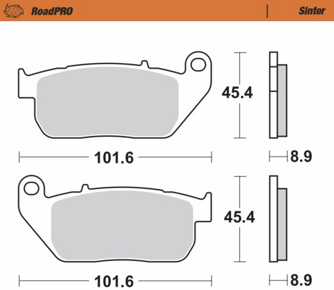 MOTO-MASTER Brake Pads 410401-PU