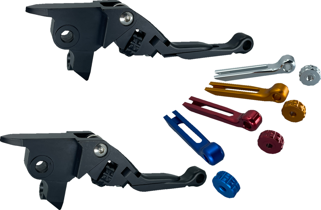 PSR Anthem Pro Adjustable Lever Set for Harley Models - Black 12-03651-22