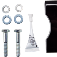 PAUL YAFFE BAGGER NATION DEI Front Fender - 23" Wheel - With Black Adapters DEI23-13E-B