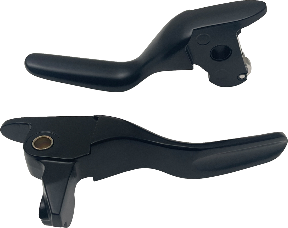 DRAG SPECIALTIES Short Lever Set - Black H07-0591SMB
