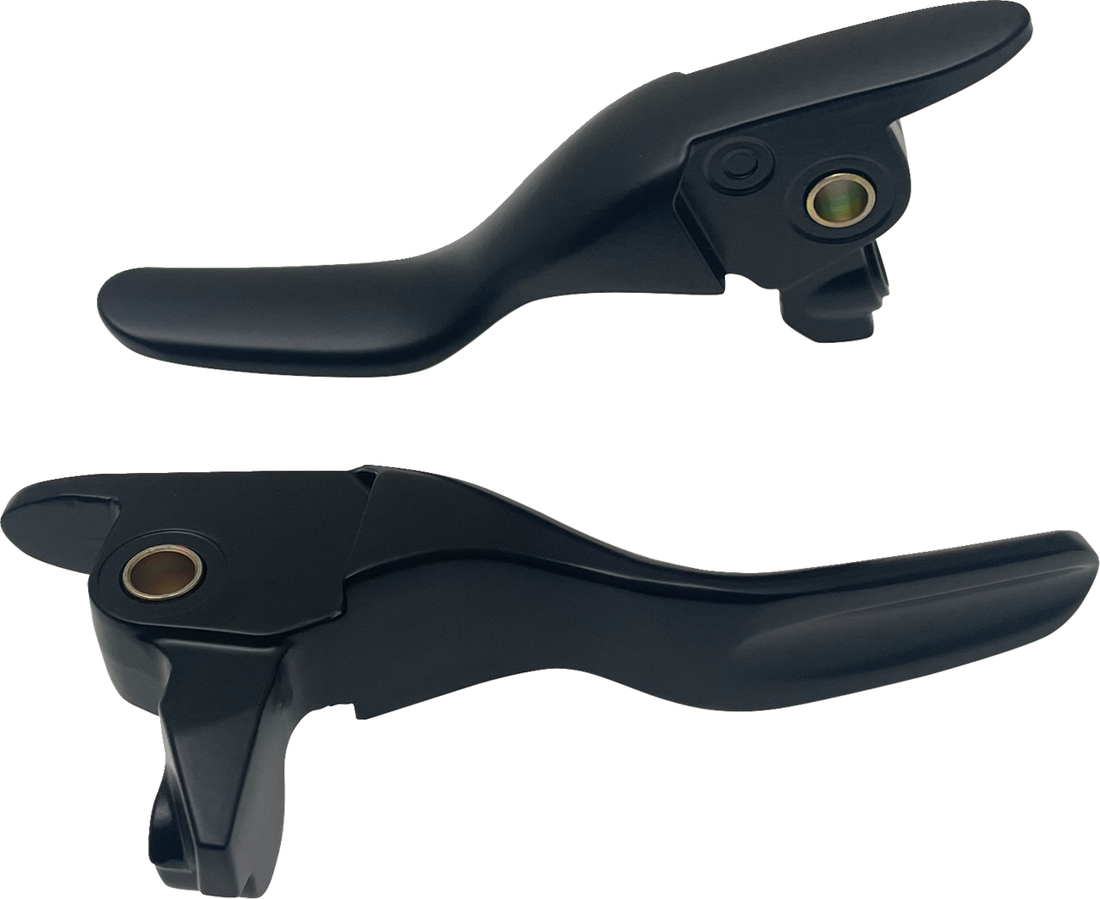 DRAG SPECIALTIES Short Lever Set - Black H07-0595SMB