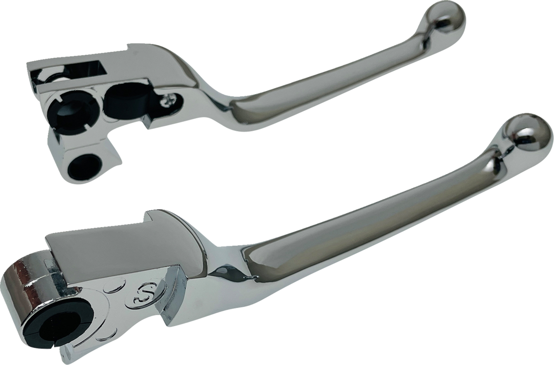 DRAG SPECIALTIES Narrow Lever Set - Chrome H07-0574N