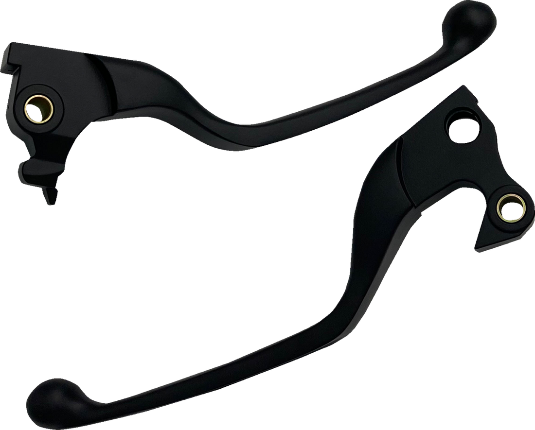 DRAG SPECIALTIES Narrow Lever Set - Black H07-0592NMB