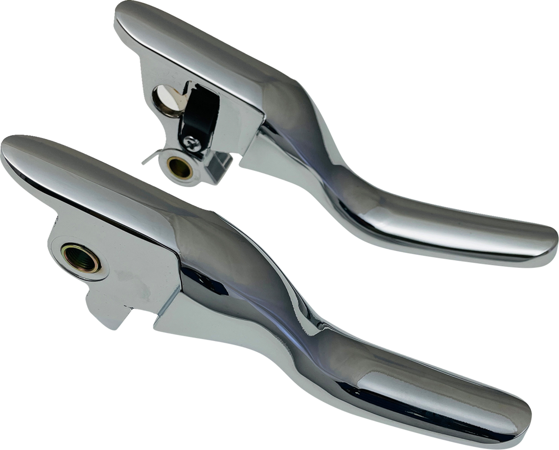 DRAG SPECIALTIES Short Lever Set - Chrome H07-0592S