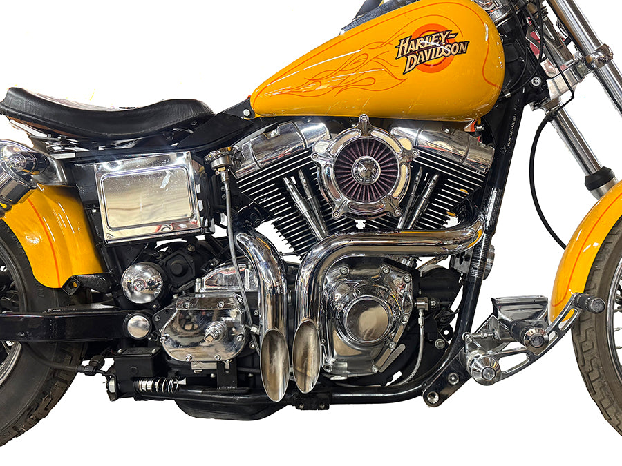 30-0007 - Straight Down Drag Pipe Set Chrome by V-Twin