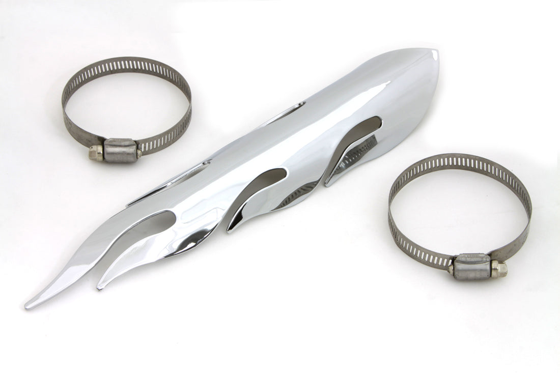 30-0117 - Exhaust Heat Shield Flame Style by Wyatt Gatling
