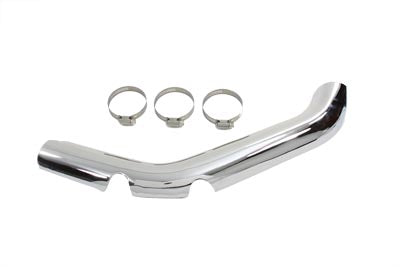 30-0287 - Chrome 24 inch Front Exhaust Heat Shield by V-Twin