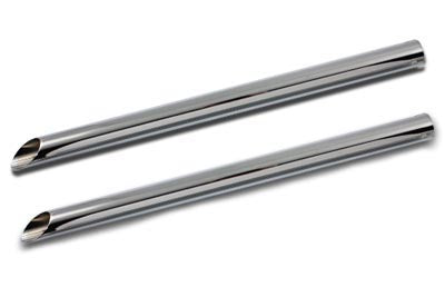 30-0314 - Chrome 30 inch Straight Exhaust Pipe Extension by V-Twin