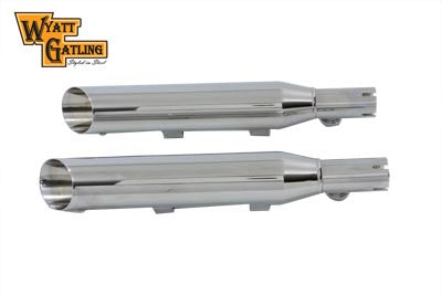 30-0359 - Wyatt Gatling Side Slash Slip-On Muffler Set Chrome by Wyatt Gatling