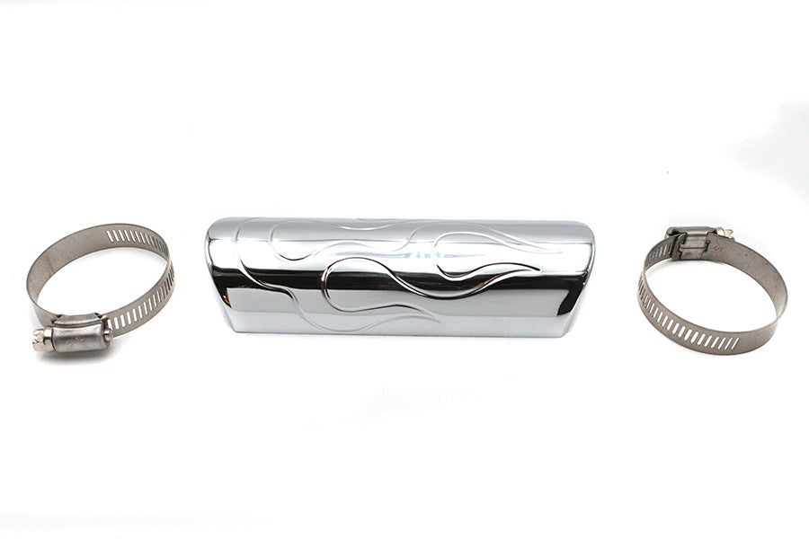30-0365 - Exhaust Heat Shield Flame Style by V-Twin
