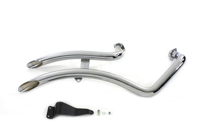 30-0384 - XL Exhaust Drag Pipe Set Chrome by Wyatt Gatling