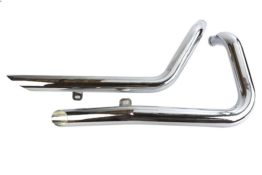 30-0385 - Exhaust Drag Pipe Set Side Slash Style by V-Twin
