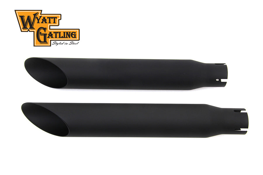 30-0438 - Wyatt Gatling Black Slash Slip-On Muffler Set by Wyatt Gatling