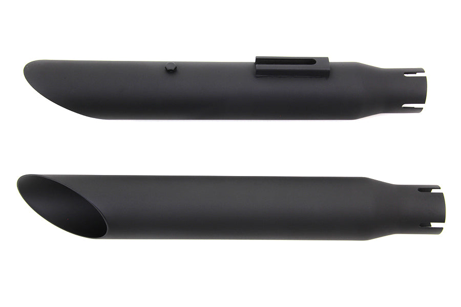 30-0438 - Wyatt Gatling Black Slash Slip-On Muffler Set by Wyatt Gatling