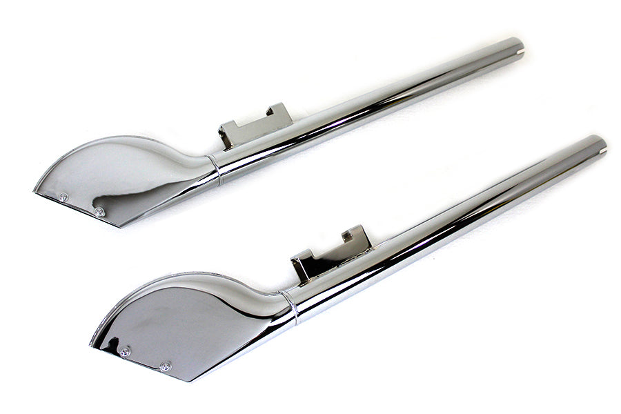 30-0442 - Batique Style Exhaust Tube Set Chrome by Wyatt Gatling