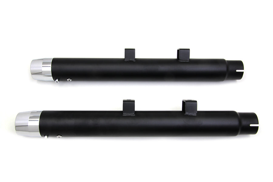 30-0456 - 2-1/4  Diameter Black Straight Muffler Set by Wyatt Gatling