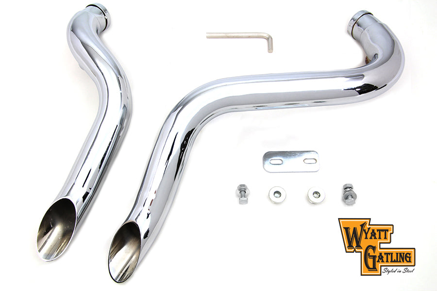 30-0460 - Wyatt Gatling Down Draft Exhaust Header Set by V-Twin