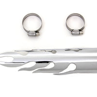 30-0482 - Chrome Flame Heat Shield by V-Twin