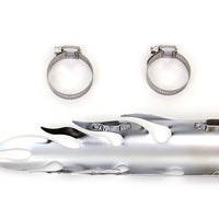 30-0482 - Chrome Flame Heat Shield by V-Twin