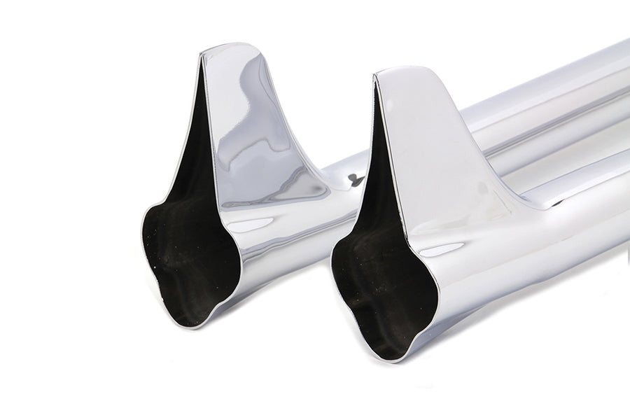 30-0495 - 30  Straight Exhaust Pipe with Bronx Tail Set by V-Twin