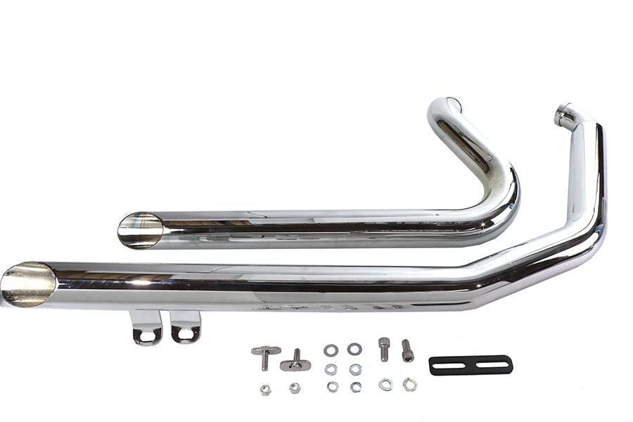 30-0552 - Wyatt Gatling Exhaust Drag Pipe Set Down Slash Shorty by V-Twin
