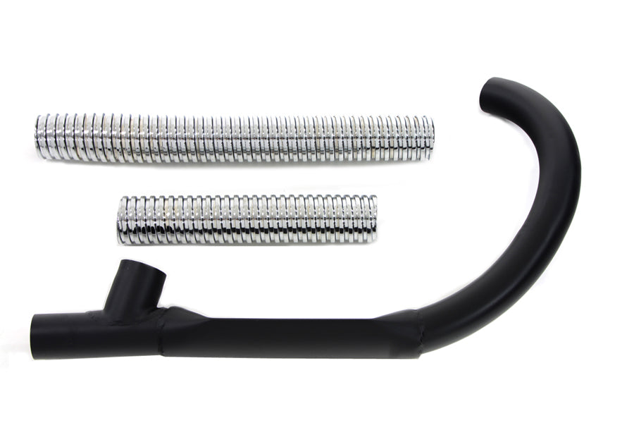 30-0640 - 45  Exhaust Header Set with Flex Cover by V-Twin