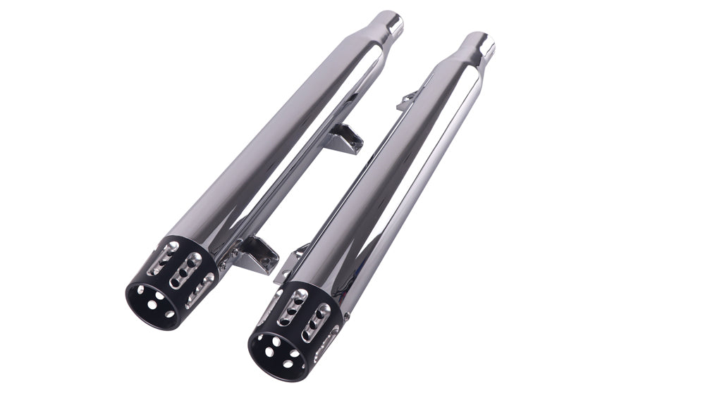 30-0660 - Indian Slip On Muffler Set Chrome by V-Twin