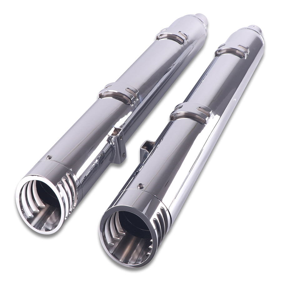 30-0662 - Indian Slip On Muffler Set Chrome by V-Twin