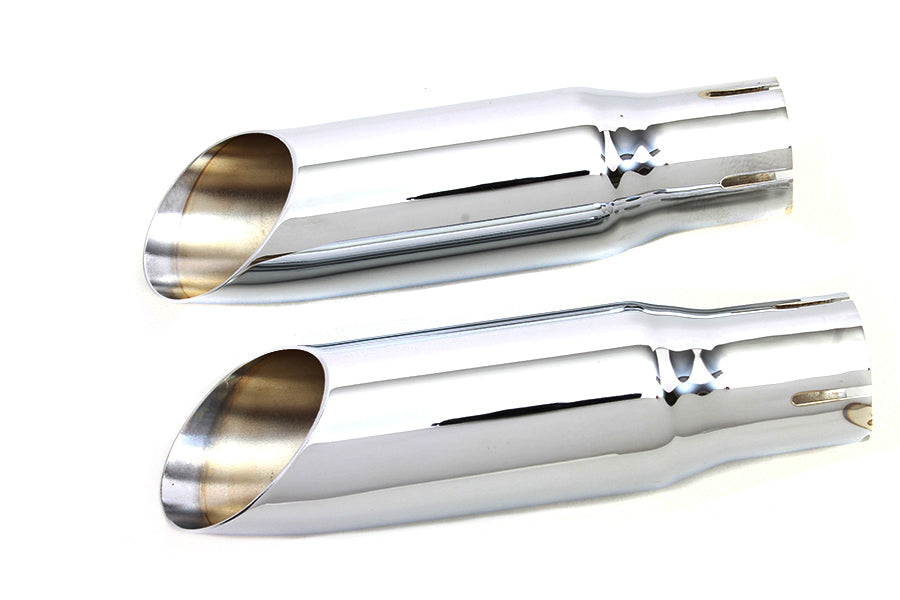 30-0672 - Chrome Mini Exhaust Tip Set by V-Twin