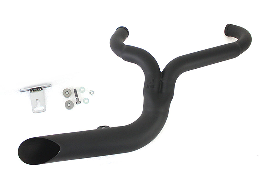 30-0710 - FXD 2:1 Lake Side Pipe Exhaust Black by V-Twin