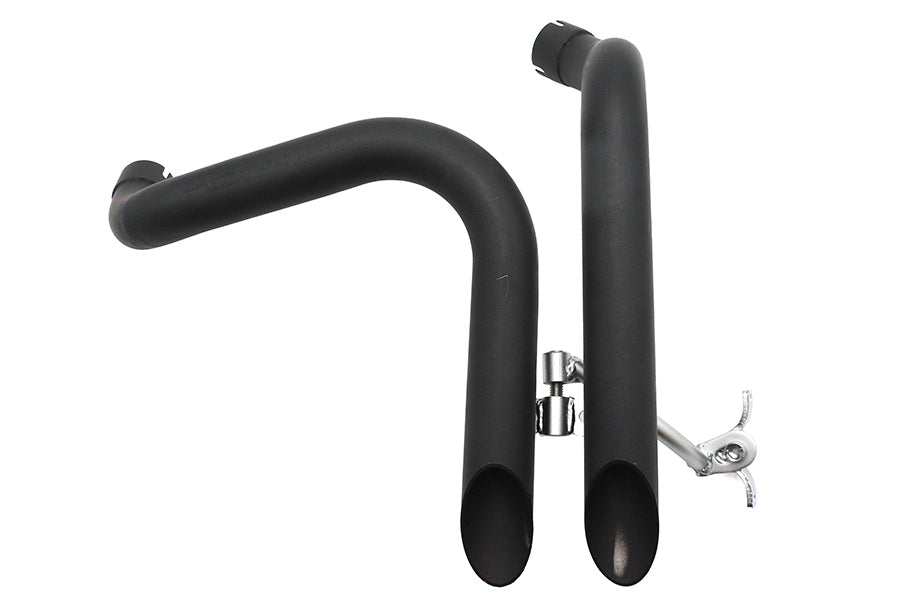 30-0728 - Ironhead LAF Exhaust Header Set Black by V-Twin
