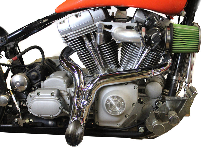 30-0778 - Wyatt Gatling  Y  Exhaust Pipe Header Chrome by Wyatt Gatling