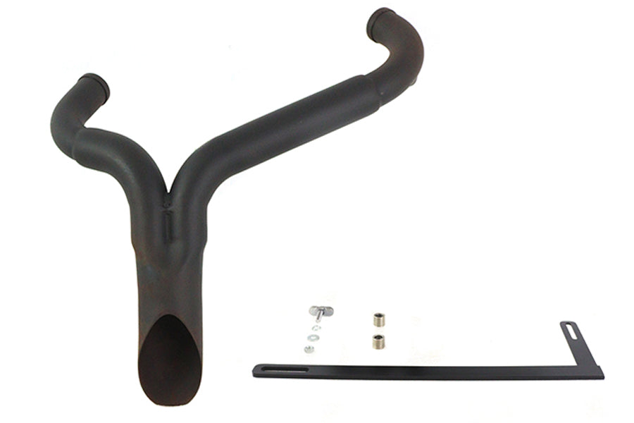 30-0779 - Wyatt Gatling  inchY inch Exhaust Pipe Header Black by Wyatt Gatling