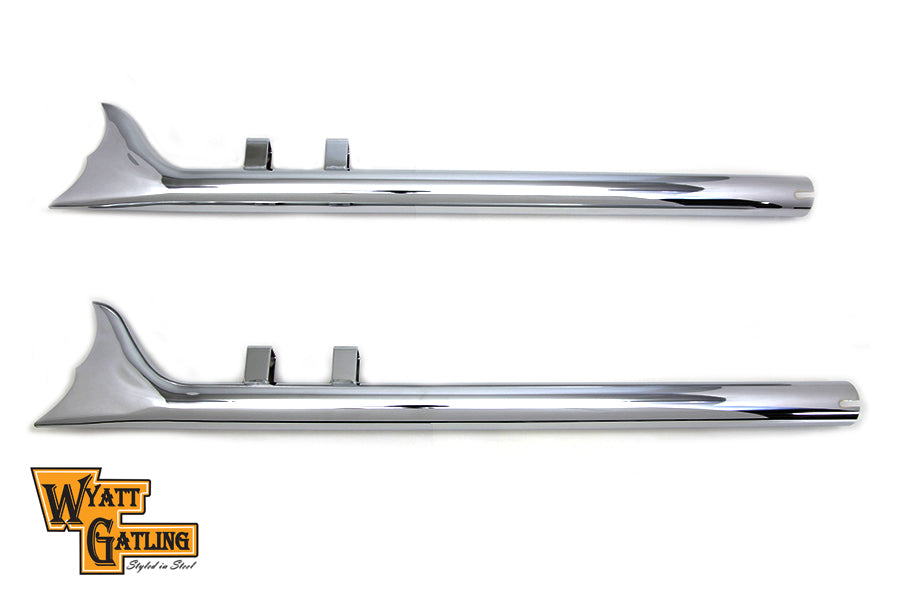 30-0781 - Wyatt Gatling 32  Scalloped Fishtail Set Chrome by Wyatt Gatling