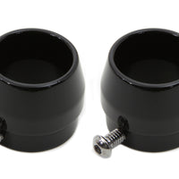 30-0800 - Gloss Black Tips for 1-3/4 Straight Pipe Exhausts by V-Twin