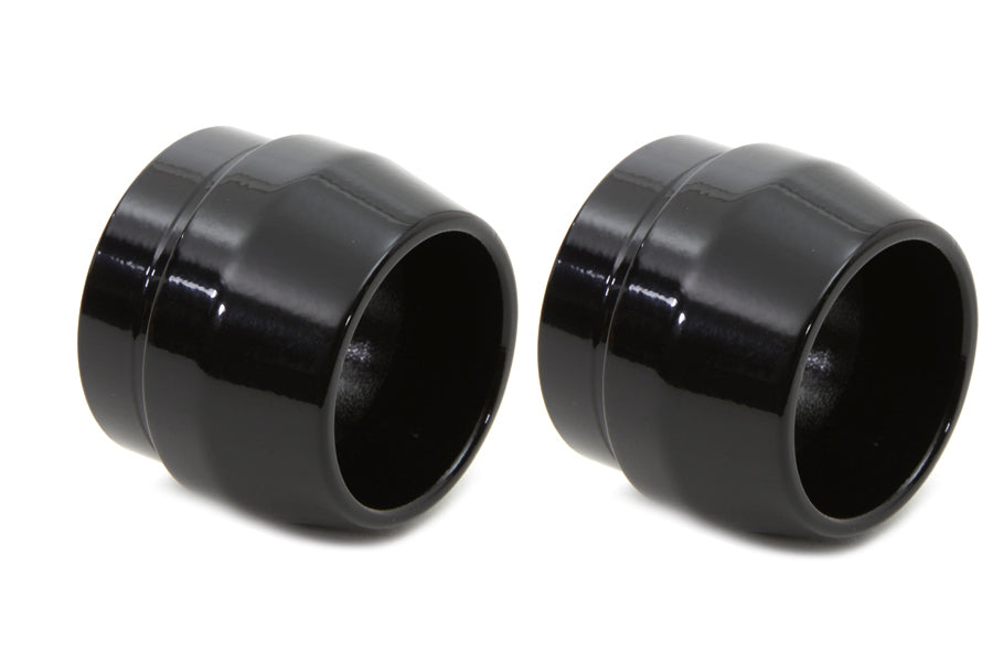 30-0800 - Gloss Black Tips for 1-3/4 Straight Pipe Exhausts by V-Twin