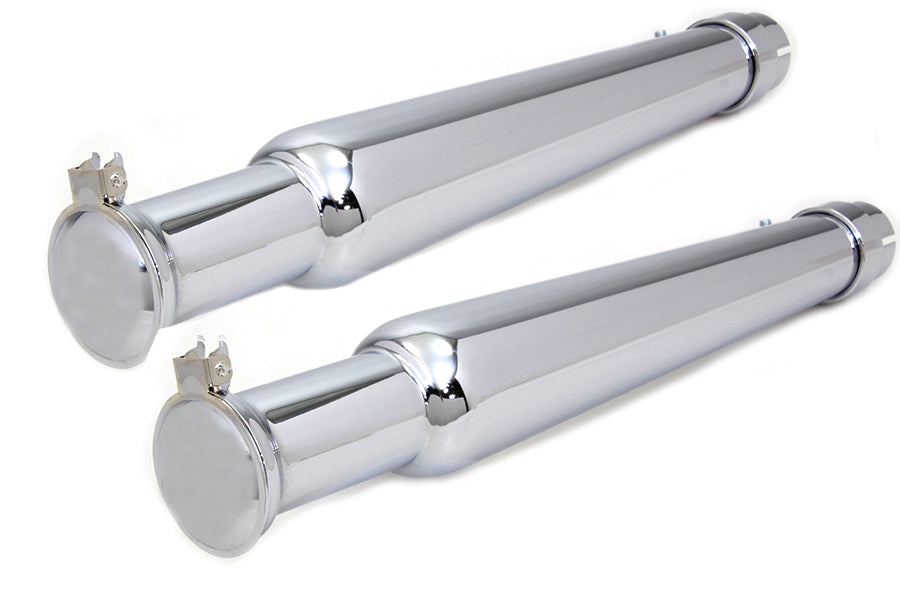 30-0827 - Chrome Megaphone Muffler Set by Wyatt Gatling