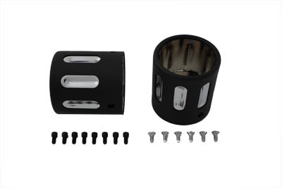 30-0845 - Black Revolver Tip Set For 4  Muffler by Wyatt Gatling