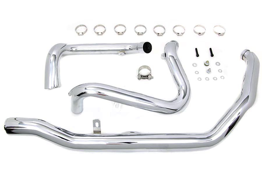 30-0933 - M8 True Dual Header Set Chrome by V-Twin
