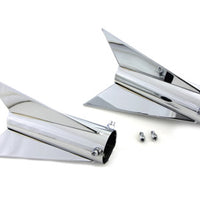 30-0955  Chrome Three Fin Rocket Tip Set for 2 inch Muffler