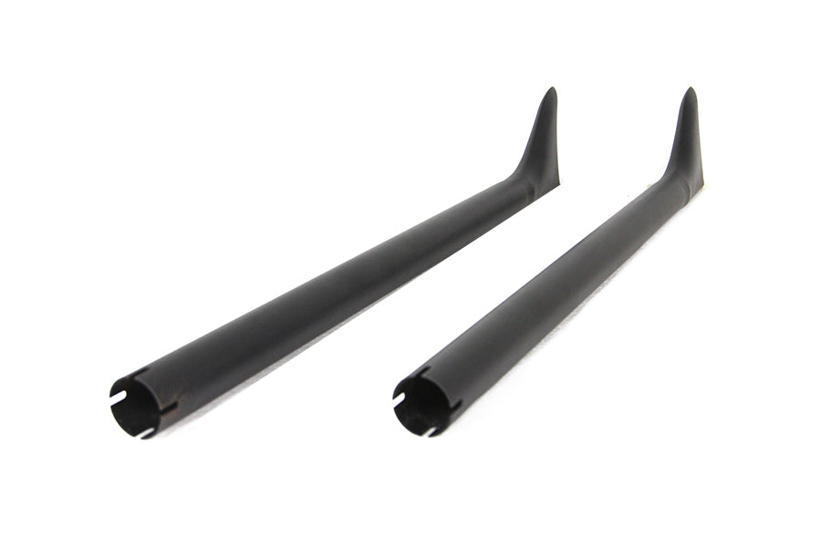 30-0959 - 36 inch Straight Fishtail Exhaust Extension Set Black by Wyatt Gatling