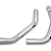 30-1304 - Plain Heat Shield Set Chrome by V-Twin