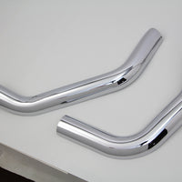 30-1304 - Plain Heat Shield Set Chrome by V-Twin