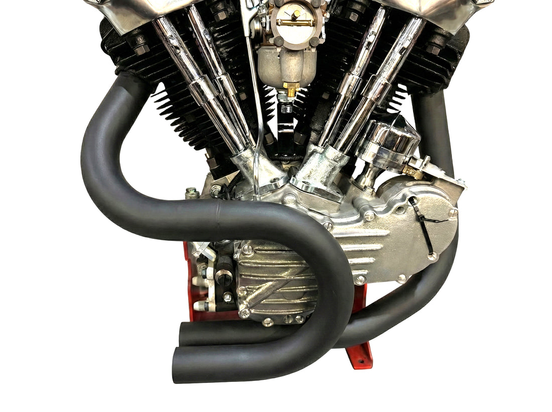 30-1461 - Ultima Knucklehead Pipe Set Black by Ultima