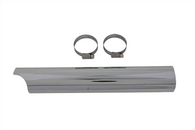 30-1562 - Chrome 14 inch Lower Y Exhaust Heat Shield by V-Twin