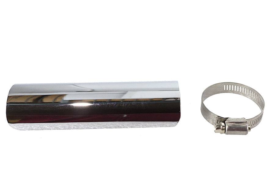 30-1764 - 6 inch Exhaust Heat Shield Chrome by V-Twin